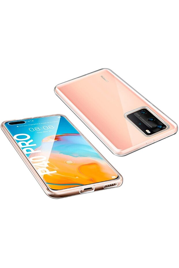 Full TPU 360° case (front + back) for Huawei P40 Pro, Transparent - 3