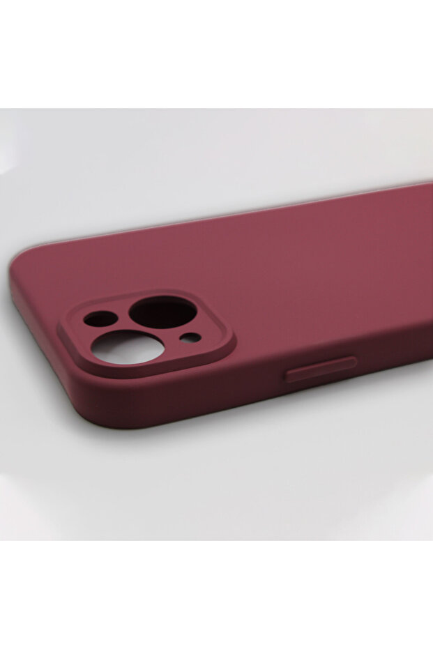 Silicone Case for Iphone 14 Plus Microfiber Interior, Camera Protection, Cherry - 2