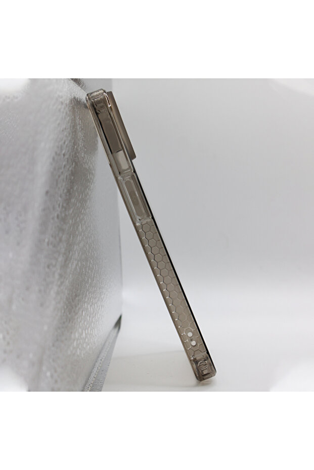 Hard TPU silicone case for Iphone 14, Black-Transparent - 3