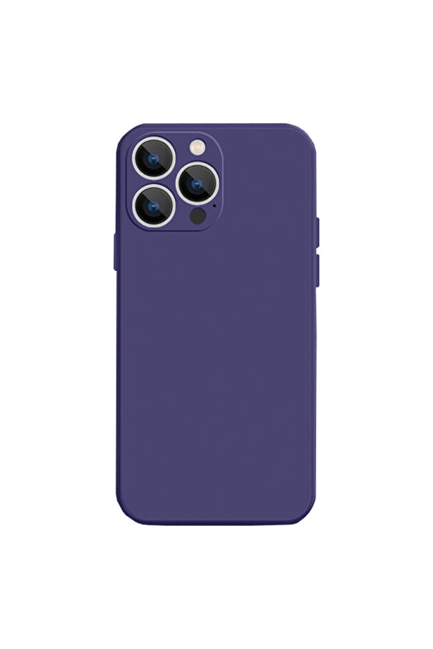 Silicone Case for Apple Iphone 14 Pro Max, Microfiber, Camera Protection, Purple - 5