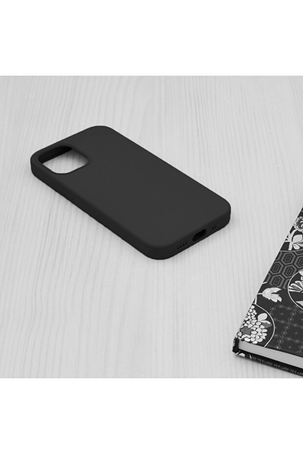 Double Structure Protective Case for iPhone 12 Mini, Microfiber, Titanium Black - 4
