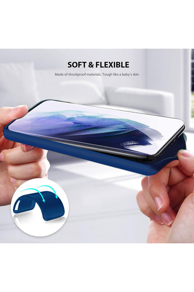 Protective case for Huawei Nova 9, Camera Protection, Microfiber, Blue - 5