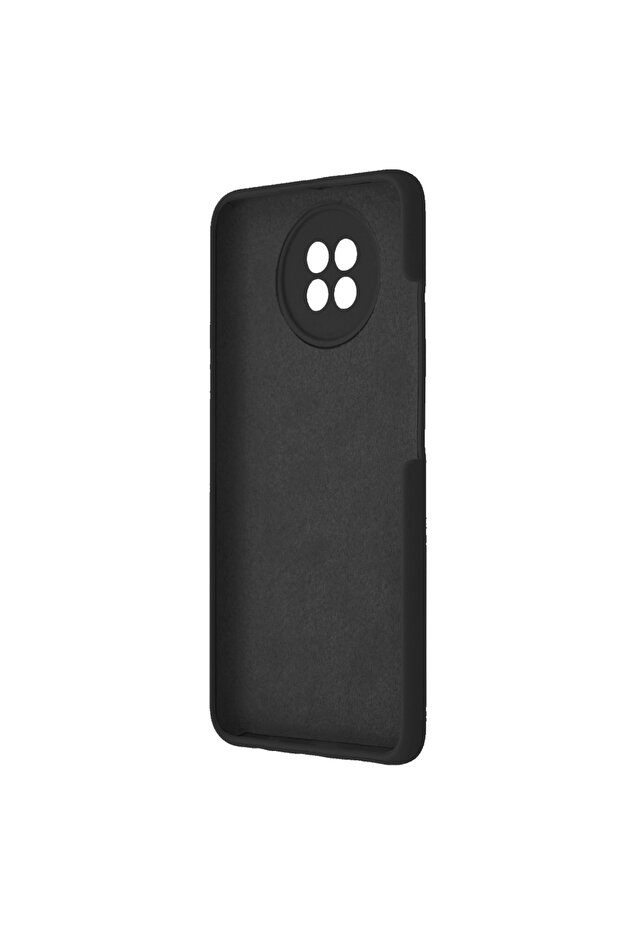 Double Structure Protective Case for Xiaomi Redmi Note 9T, Microfiber, Titanium Black - 3