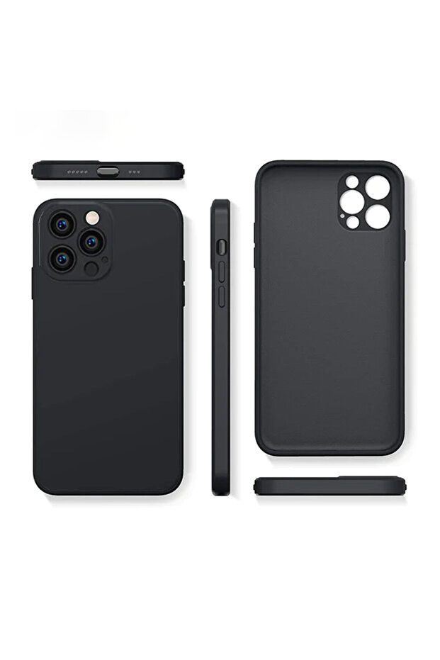 Silicone Case for Iphone 13 Pro Camera Protection, Black - 2