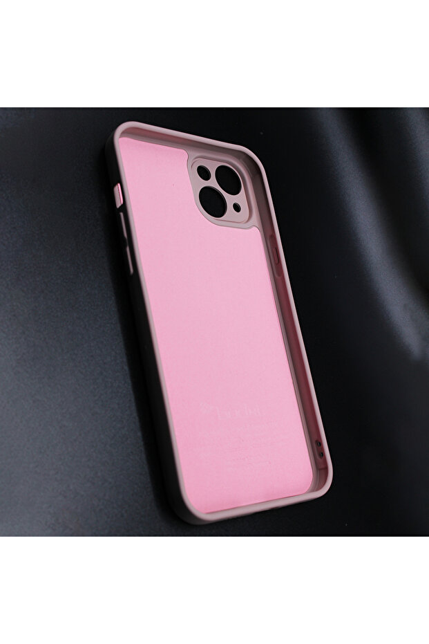 Silicone Case for Iphone 14 Plus Microfiber Interior, Camera Protection, Nude - 5