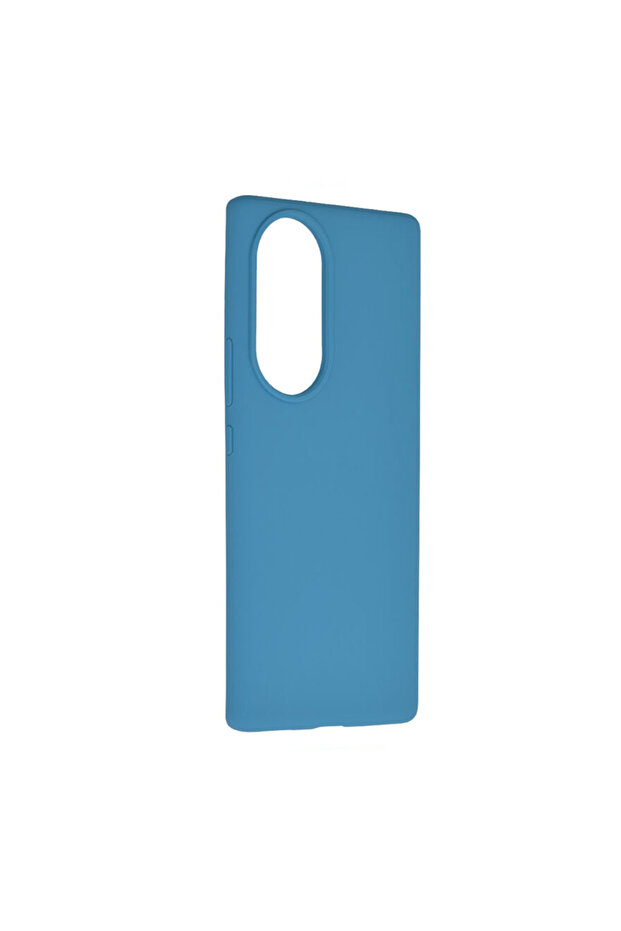 TPU Silicone Case with Microfiber for Honor 80, Microfiber Interior, Blue - 4