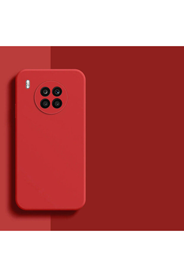 Protective case for Huawei Nova 8i, Camera Protection, Microfiber, Red - 4