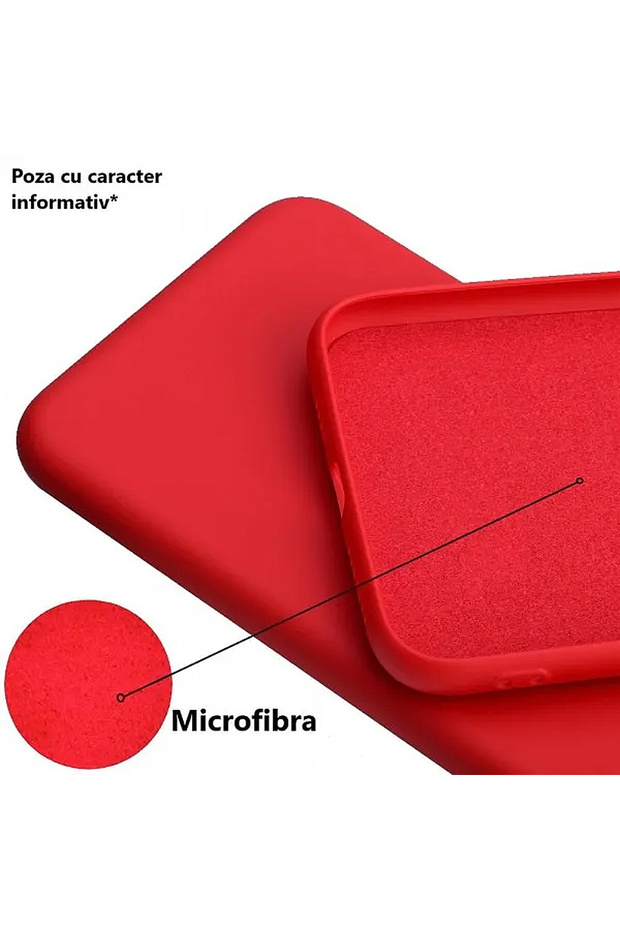 TPU Silicone Case with Microfiber for Huawei Nova Y61, Microfiber Interior, Red - 3