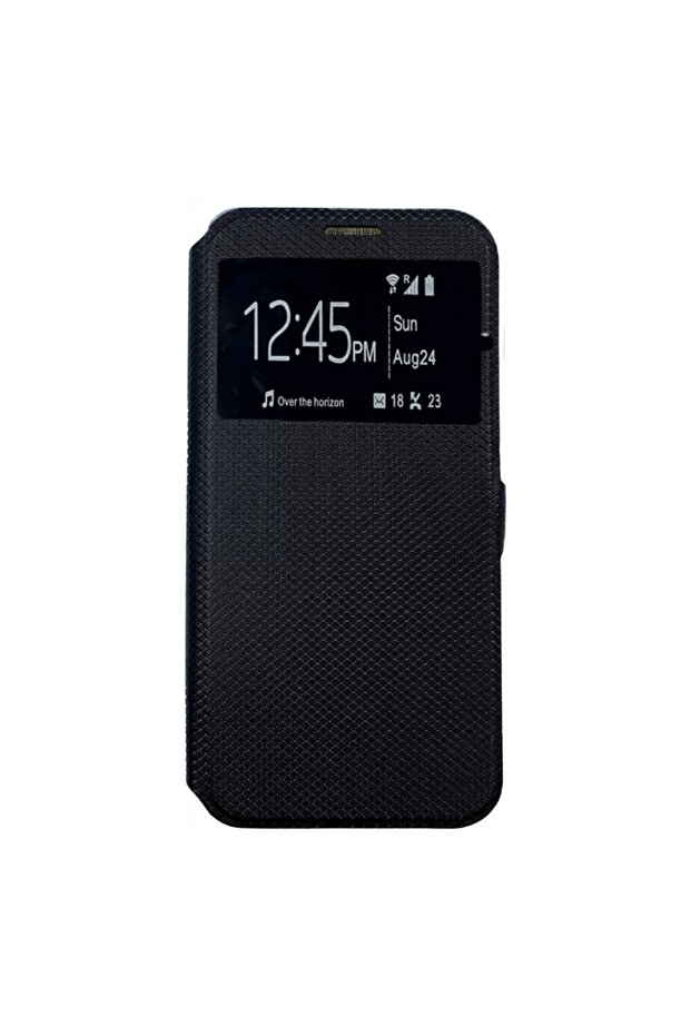 Book Case for Huawei Nova Y70, View Window, Proficient Protection, Black