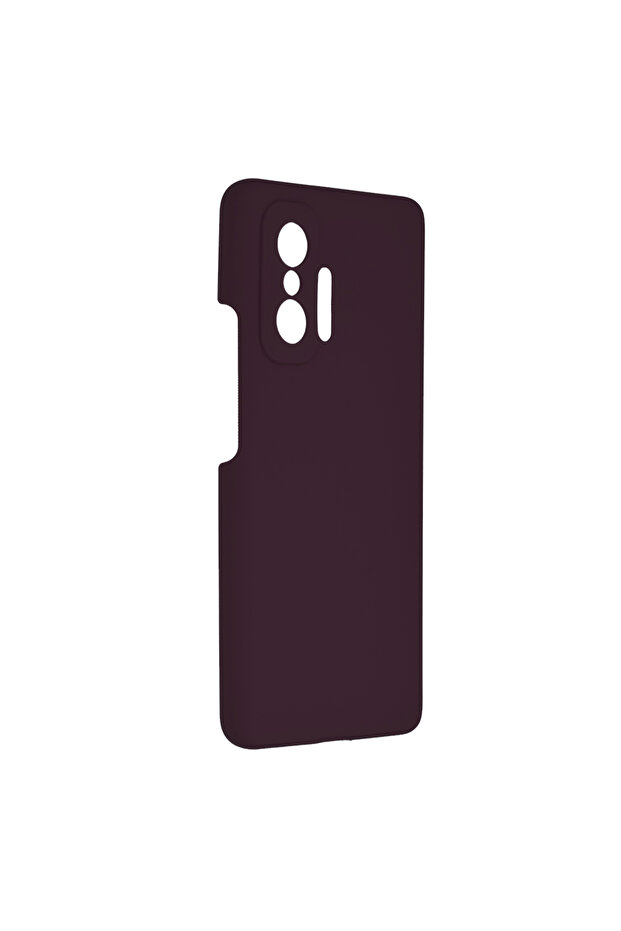 Double Structure Protective Case for Xiaomi 11T / 11T Pro, Microfiber, Matte Cherry - 3