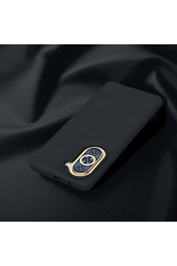 Silicone Case for Huawei Nova 10, Microfiber Interior, Black - 2