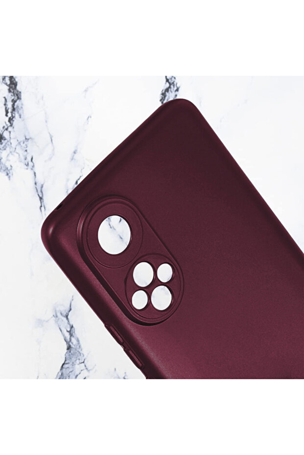 Protective case for Huawei Nova 9, Camera Protection, Microfiber, Cherry - 5