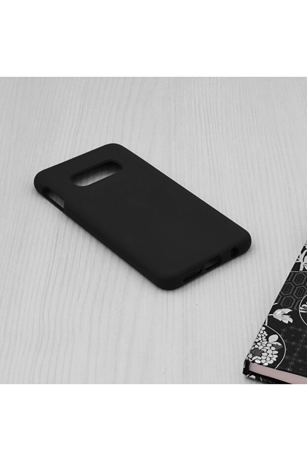 Double Structure Protective Case for Samsung Galaxy S10e, Microfiber, Titanium Black - 4