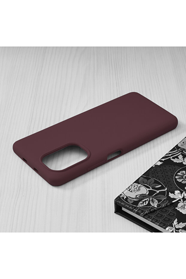 Double Structure Protective Case for Xiaomi Mi 11i / Poco F3, Microfiber, Matte Cherry - 5