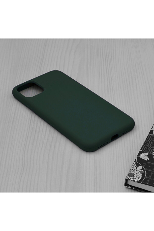 Husa Protectie Double Structure pentru iPhone 11, Microfibra, Verde Oxford - 5