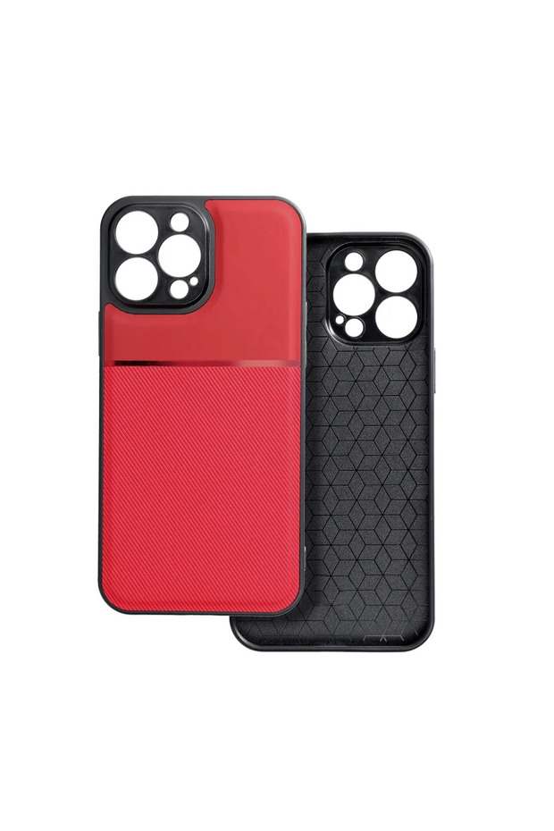 Protective Case for Apple iPhone 15 Plus, Camera Protection, Hard PC Material, Red - 3