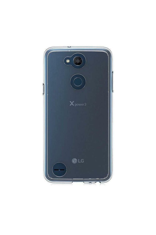 Clear silicone case compatible with LG X Power 3, Transparent - 1