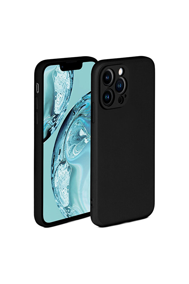 Silicone Case for Iphone 13 Pro Camera Protection, Black - 5