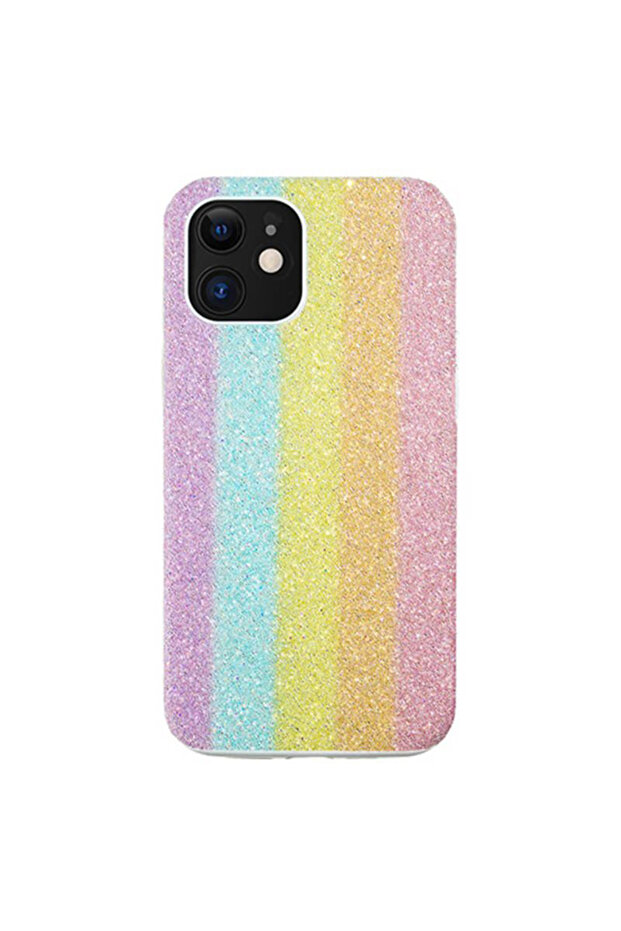 Case for Apple iPhone 12 Precious Marble, Elegant Design, Tech Rainbow, Multicolor - 2