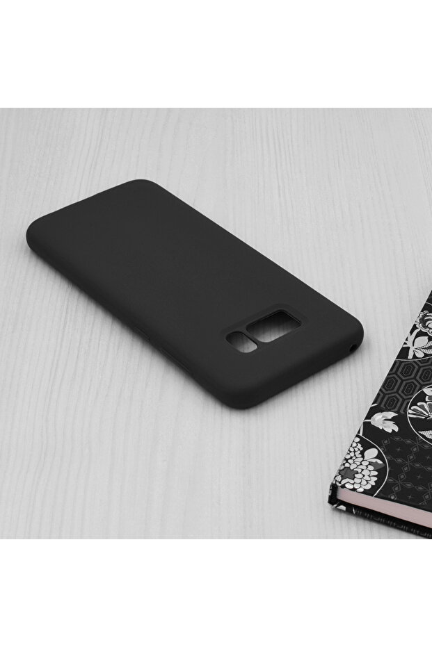 Double Structure Protective Case for Samsung Galaxy S8, Microfiber, Titanium Black - 5