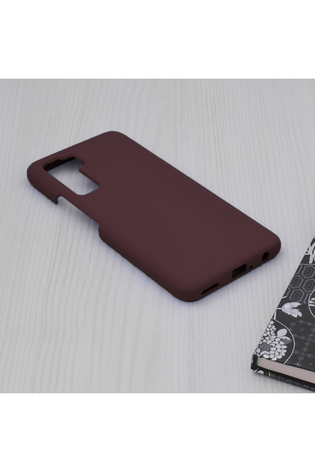 Double Structure Protective Case for Huawei P40 lite 5G, Microfiber, Matte Cherry - 5