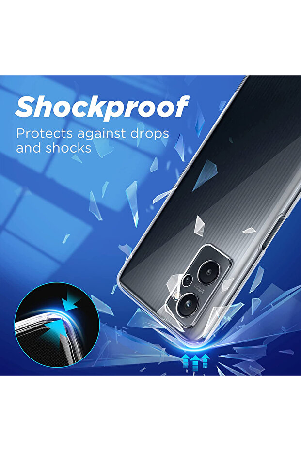 Husa de silicon solid 2mm pentru Realme 9i, Transparent - 3