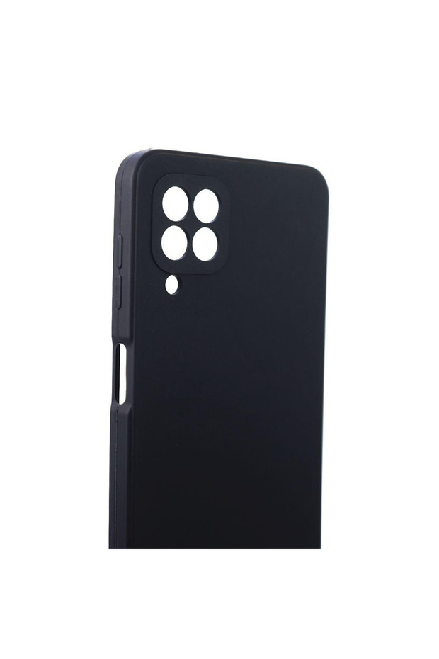 Solid TPU silicone case for Samsung Galaxy M22, Microfiber interior, Black - 6