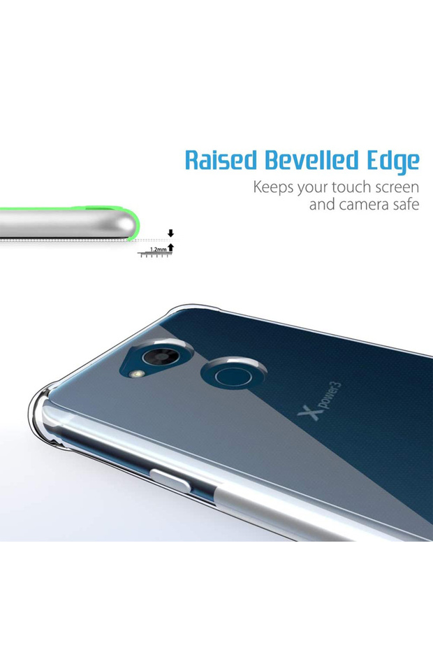 Clear silicone case compatible with LG X Power 3, Transparent - 3