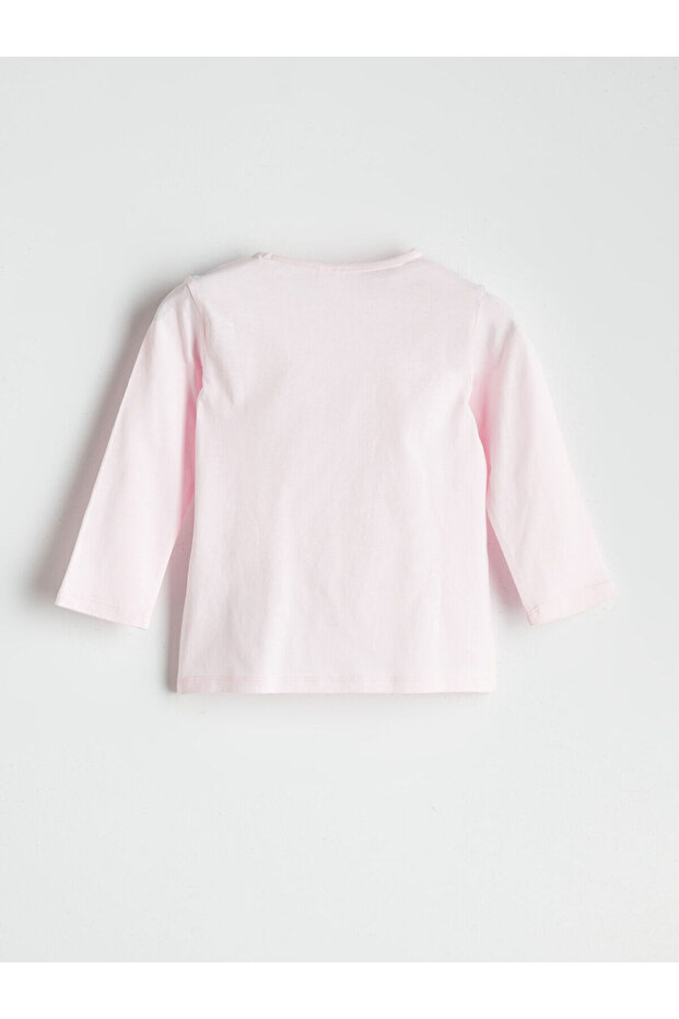 Bisiklet Yaka Baskılı Uzun Kollu Kız Çocuk Pijama - 3