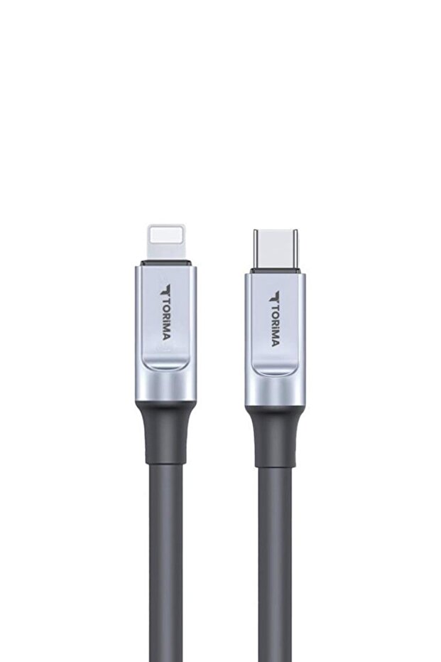 U15 Siyah 3.0A TYPE-C TO LIGHTINING Şarj-Data Kablosu 1metre - 2