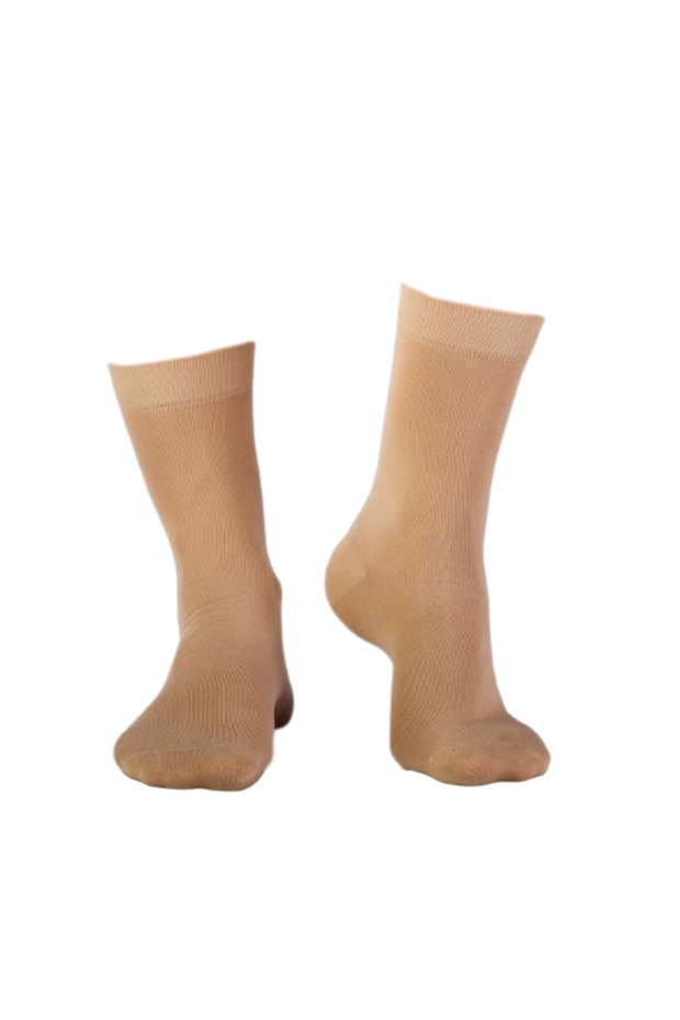BASIC Beige bamboo socks - 5