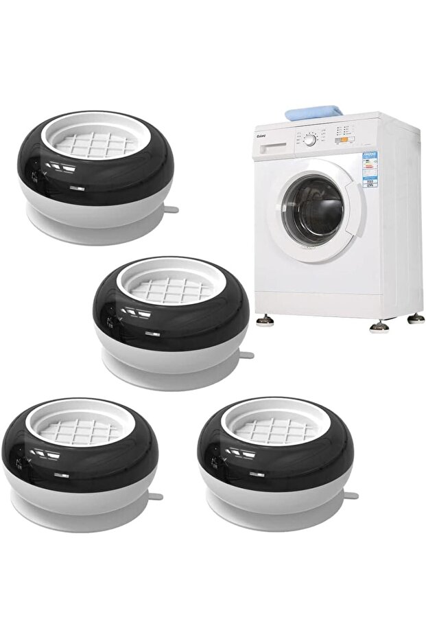 Anti-Vibration Feet with Suction Cup – Set of 4, Noise-Absorbing and Non-Slip for Washing Machine, - 1