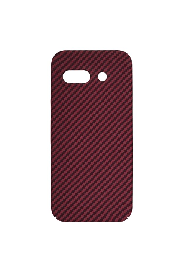 Case for Google Pixel 9a, carbon texture, Carbonite FiberShell, sticker set, Red - 4