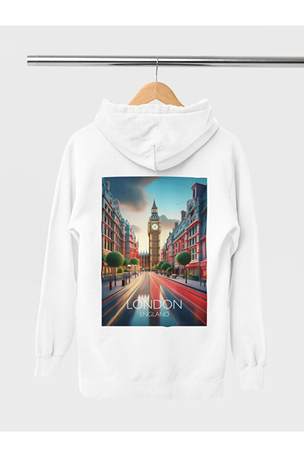 Stil-X London Printed Unisex Hooded Sweatshirt