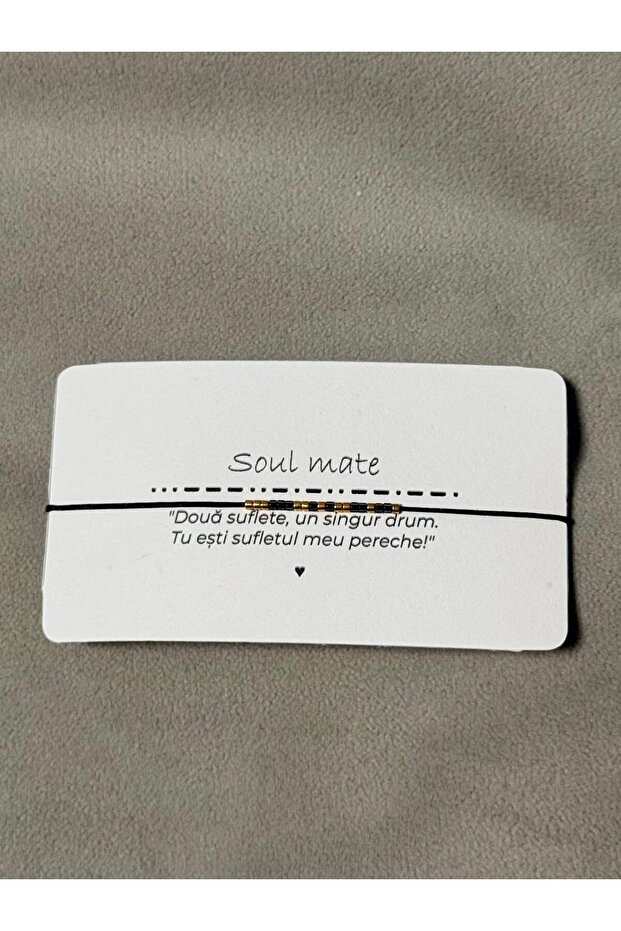 Bratara Cod Morse SUFLET PERECHE - 1