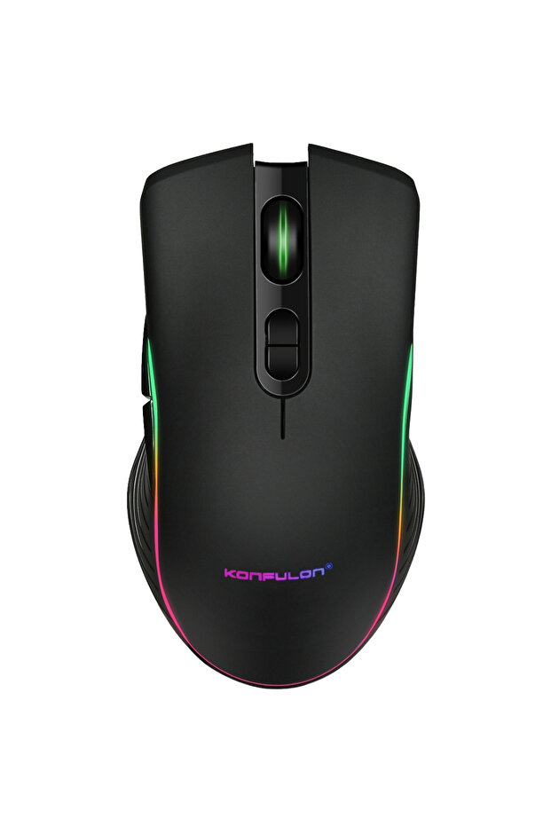 Gaming RGB Işıklı Şarjlı 4800 Dpı Kablosuz Mouse RE10 - 1