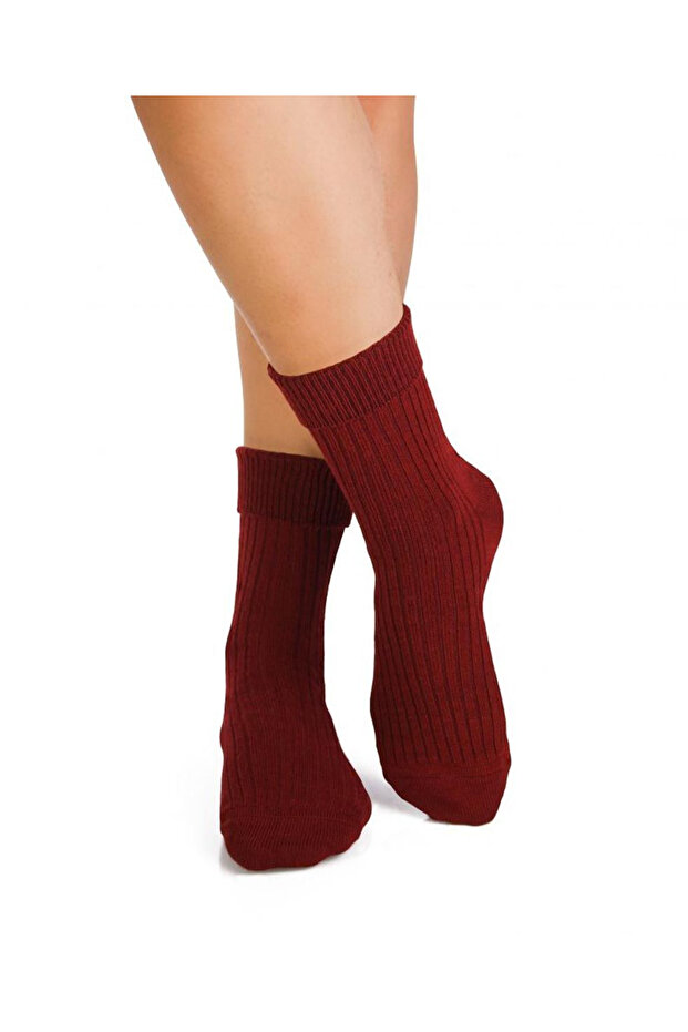Thick Wool Socks Cherry - 1