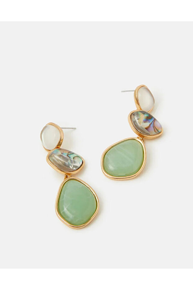 TRIPLE STONE DROP Pastel Multi - 1