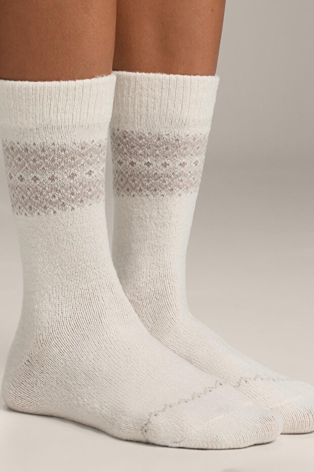 2 çift klasik jakarlı çorap - 2