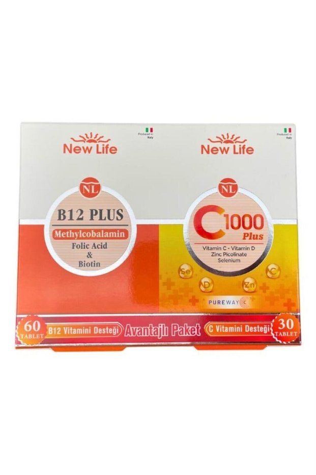 Newlife B12 Plus 60 Tablet + Newlife C1000 Plus 30 Tablet Advantageous Package