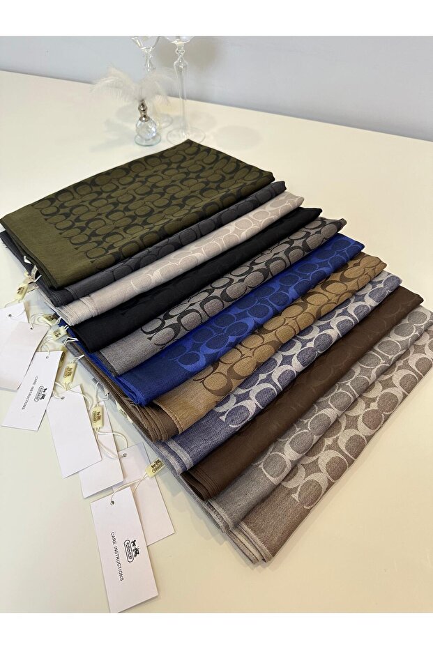 İthal Coach İpek Pamuk Yün Şal - 2