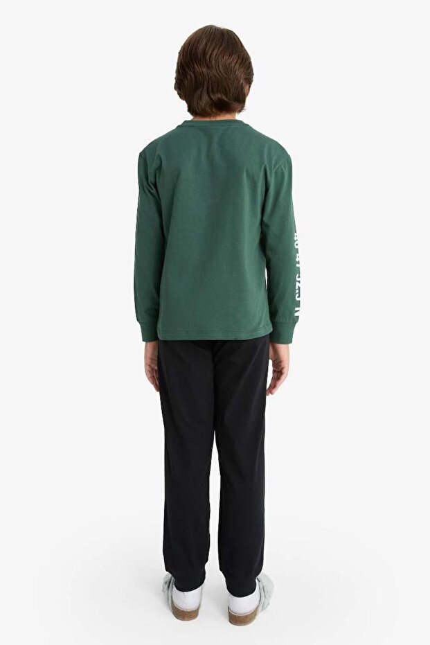 Erkek Çocuk Pijama Takımı Baskılı Uzun Kollu Üst Uzun Alt (25 WN) - 7