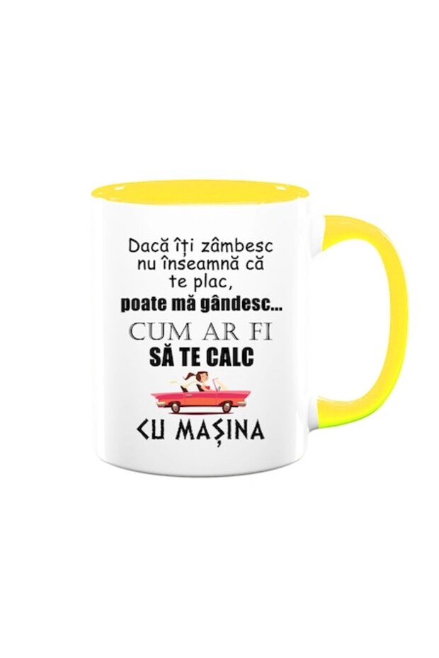 Customized mug with message: 'If I smile at you, it doesn't mean I like you...', Betaprint, white wi - 1