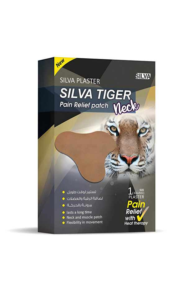 Tiger Pain Relief Patch Neck Heat, 1 Piece, Long-lasting Relief, Flexible Movement