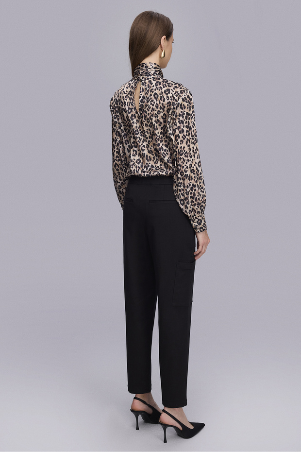 Siyah Kargo Pantolon - 6