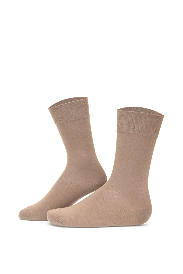 Bej Bambu Soket Çorap 50316177-591 - 1