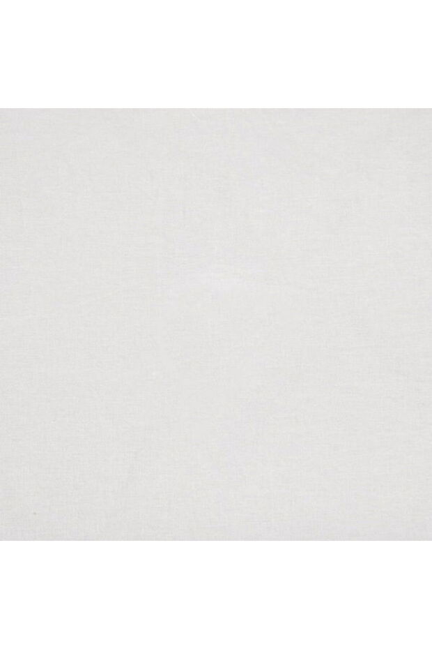 ملاءة سرير مزدوجة ناعمة أساسية - أبيض - 240 × 260 سم - 2