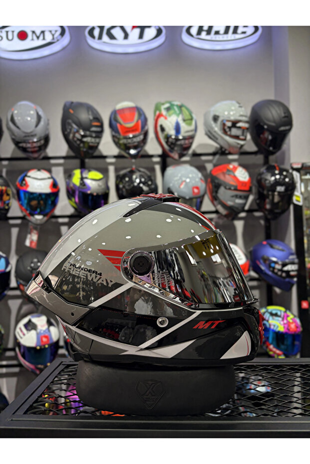 THUNDER 4 GLOSS FREEWAY KASK (ŞEFFAF VİZÖRLÜ) - 4