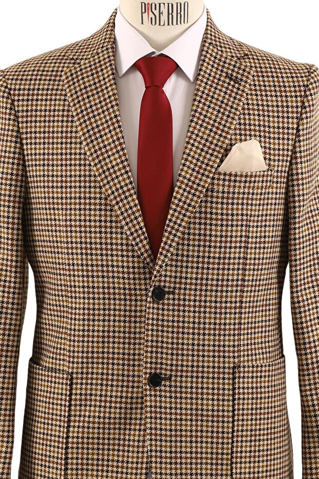 Erkek Tek Ceket Slim Fit - 3