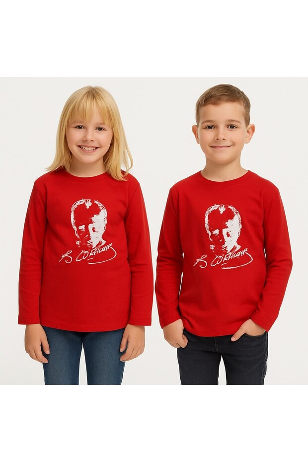 Ataturk Printed Long Sleeve T-Shirt Lycra